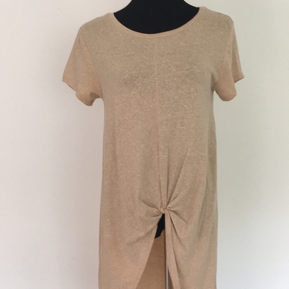 Really cute T-shirt Tunic with Knotted Waist